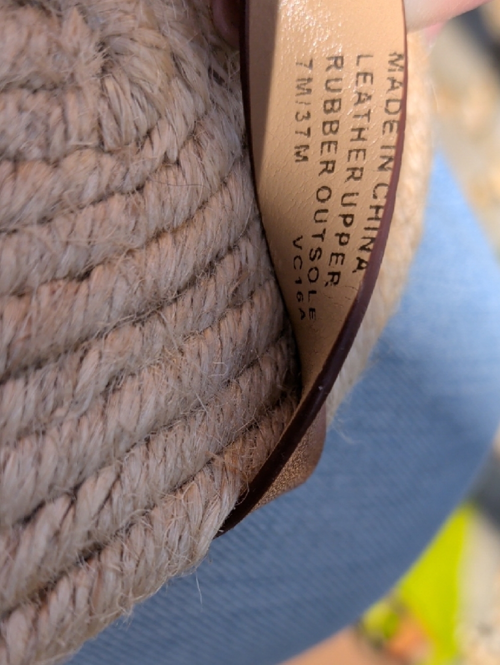 Michael Kors Tan Leather Espadrille Flat Summer Sandals - Picture 7 of 12
